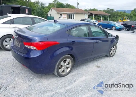 2013 Hyundai Elantra Gls z USA, uszkodzony, nr VIN 5NPDH4AE6DH249391